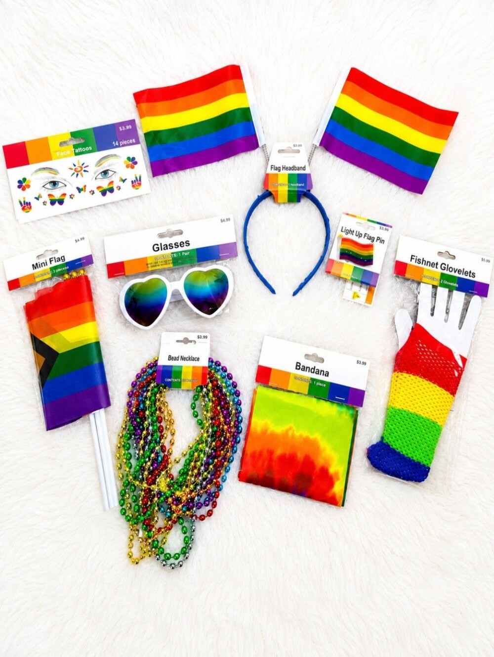 Pride Celebration Party Bundle | Flags, Glasses, Beads, Bandana & Accessories